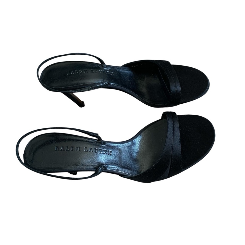 Ralph Lauren Black Slingback Stiletto Heels